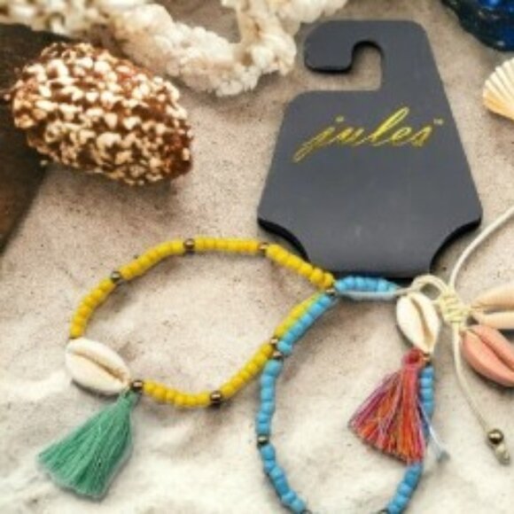 NWT Boho Jules Triple Bracelet Lot with Colorful Features - Picture 3 of 8